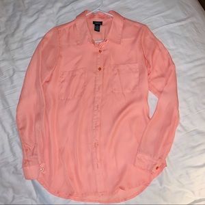 3 for $15 Pastel Orange Button Down